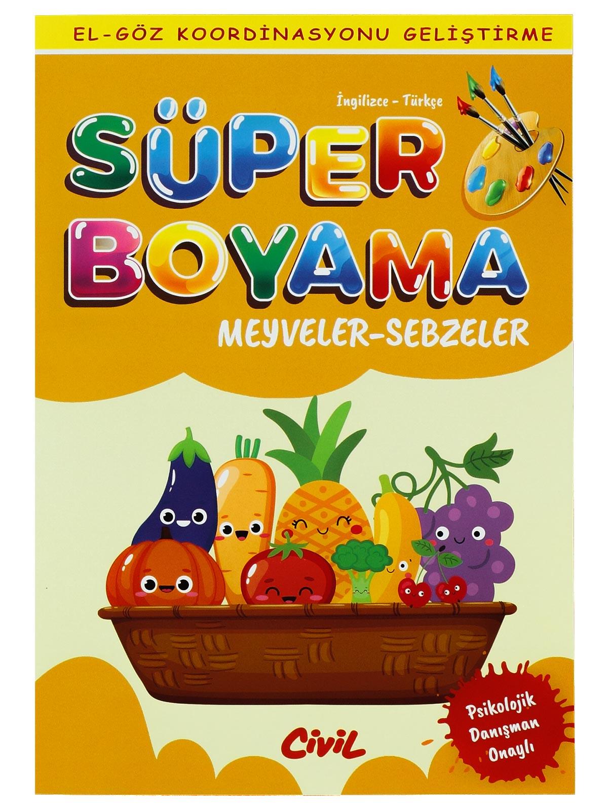 Civil Süper Boyama - Meyveler Sebzeler