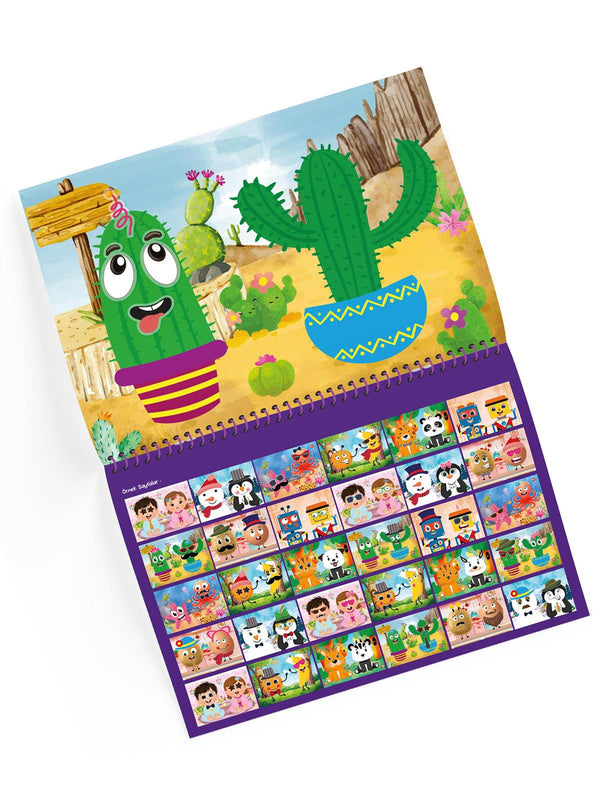 Yükselen Zeka Tükenmeyen Sticker Kitabım - Eğlenceli Yüzler