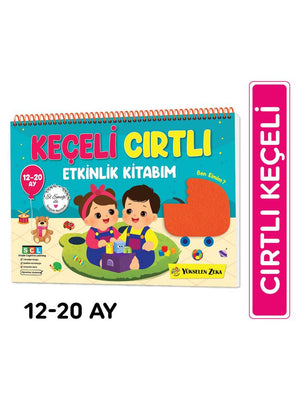 Yükselen Zeka 12-20 Ay İlk Cırt Cırtlı Keçeli Etkinlik Kitabım