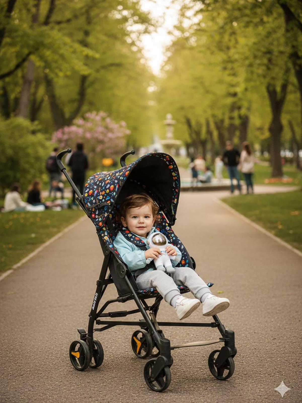 Maxi Taxi Cosmos Baston Bebek Arabası - Sarı