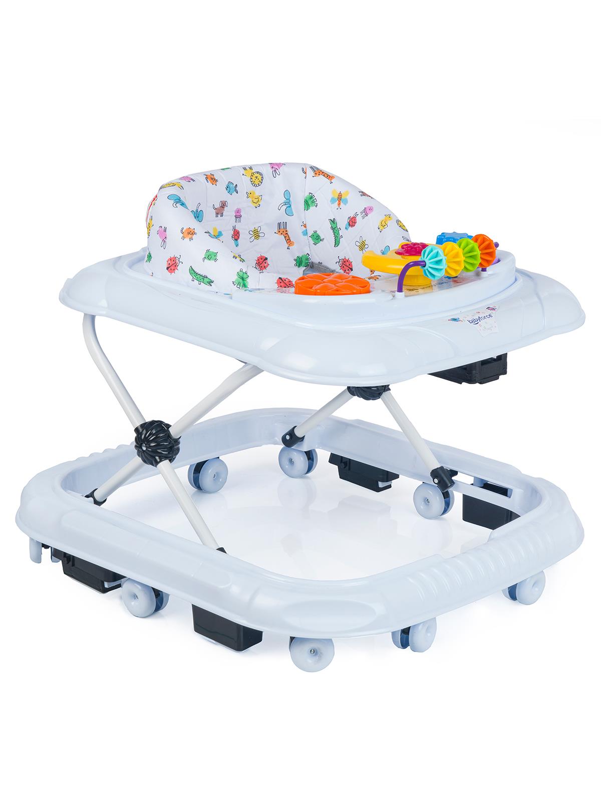 Baby Force Kornalı Yürüteç - Beyaz
