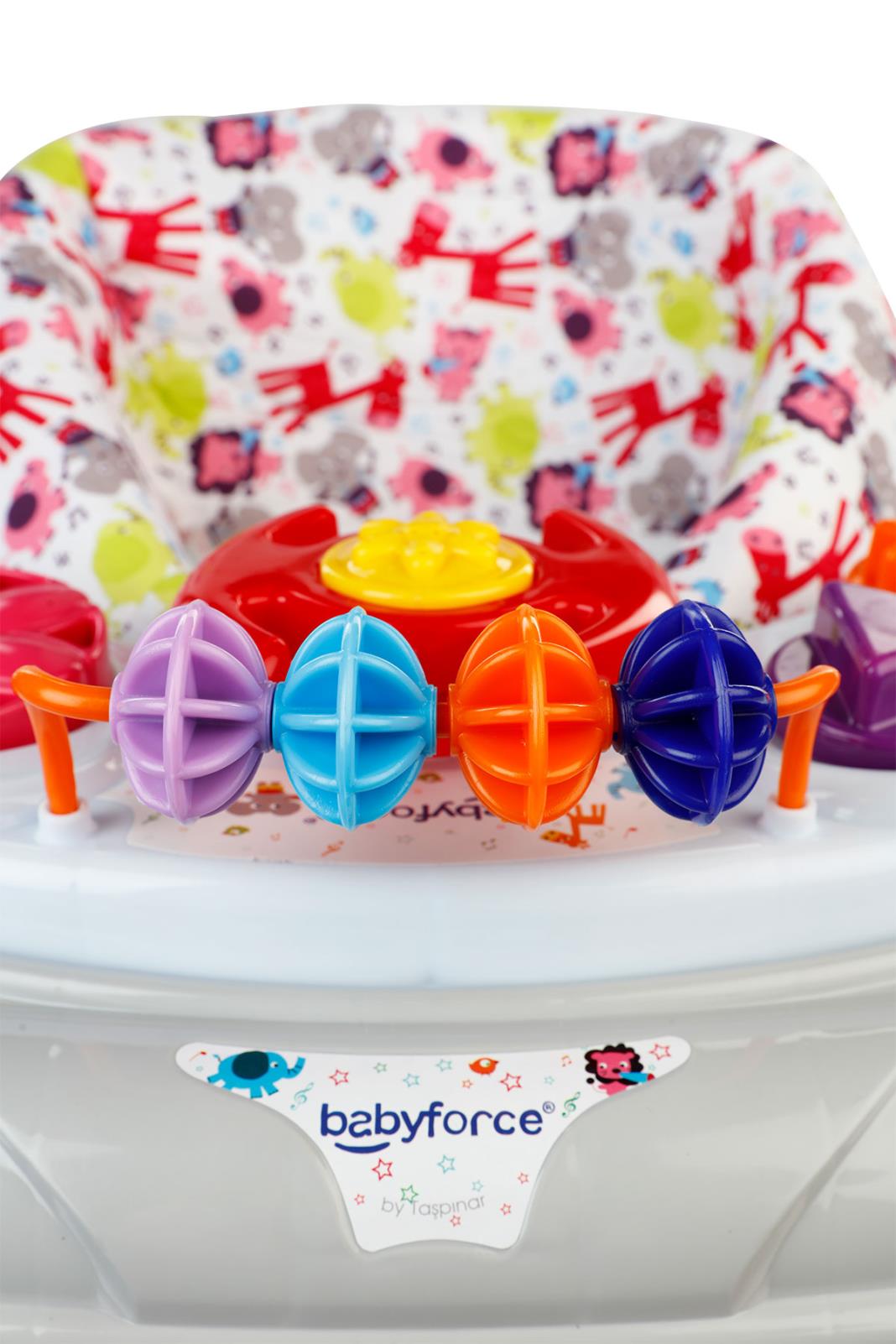 Baby Force Kornalı Yürüteç - Gri