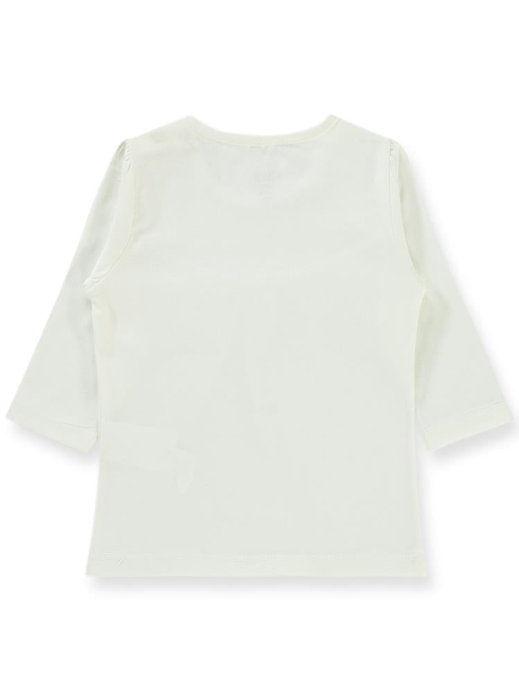 Civil Baby Önü Parçalı 6-18 Ay Kız Tek Üst - Ekru