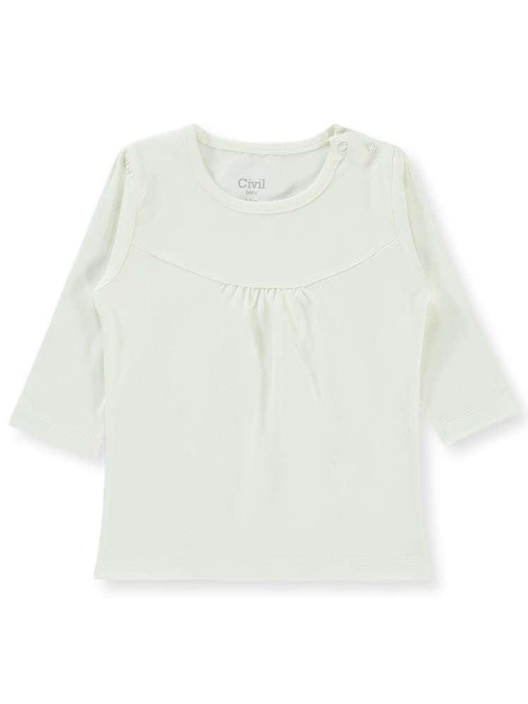 Civil Baby Önü Parçalı 6-18 Ay Kız Tek Üst - Ekru