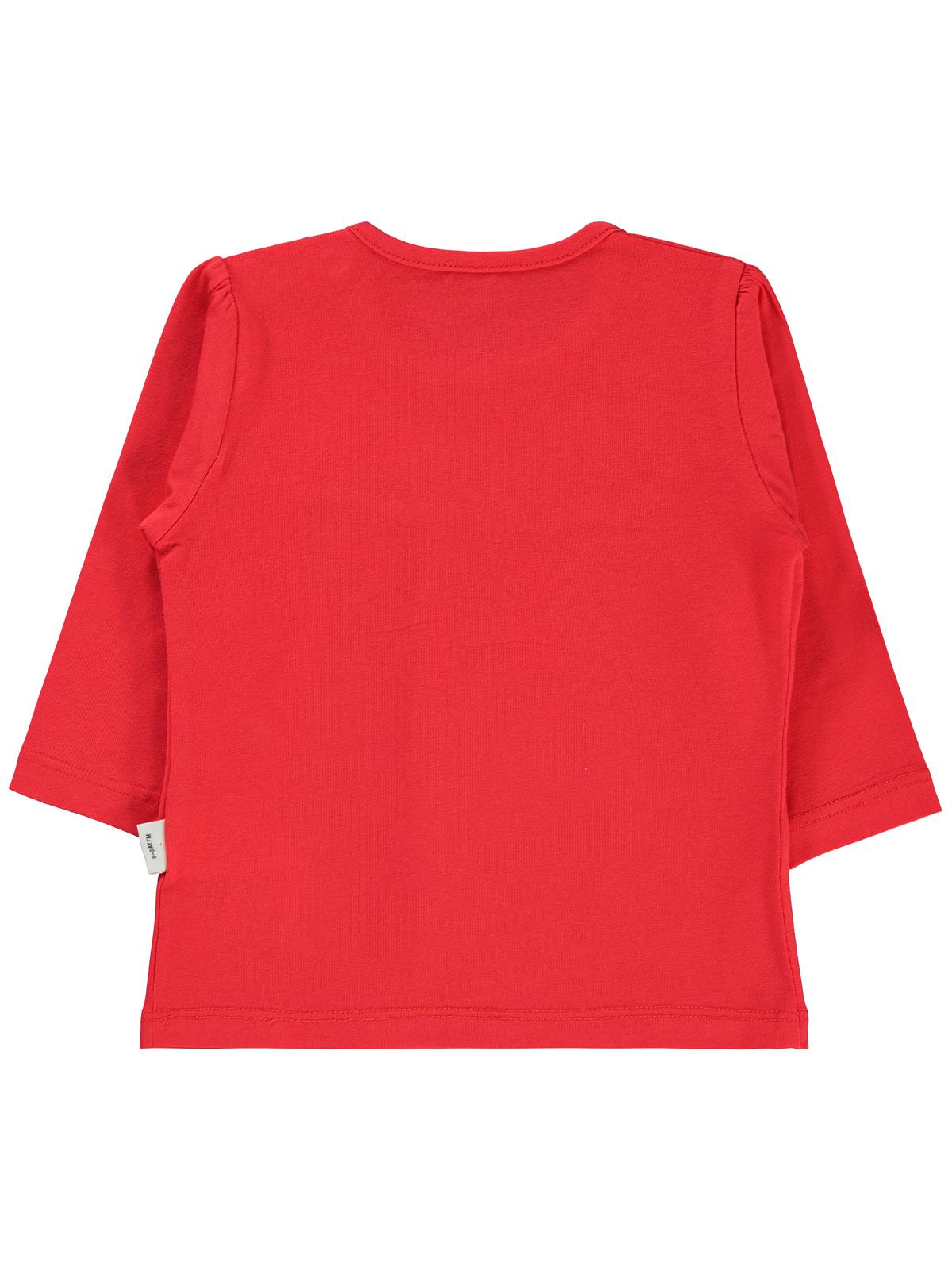 Civil Baby Önü Parçalı 6-18 Ay Kız Tek Üst - Kırmızı