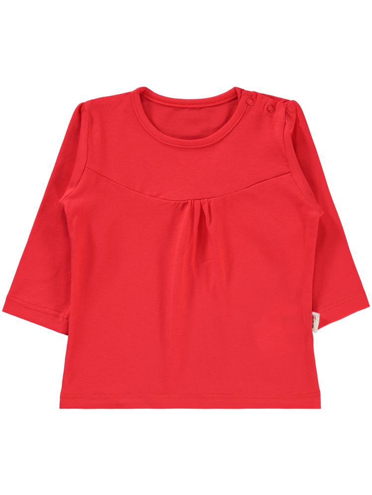 Civil Baby Önü Parçalı 6-18 Ay Kız Tek Üst - Kırmızı