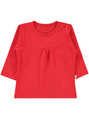 Civil Baby Önü Parçalı 6-18 Ay Kız Tek Üst - Kırmızı