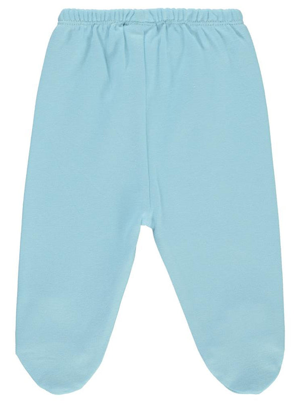 Civil Baby Beli Lastikli 0-9 Ay Unisex Patikli Tek Alt - Mavi