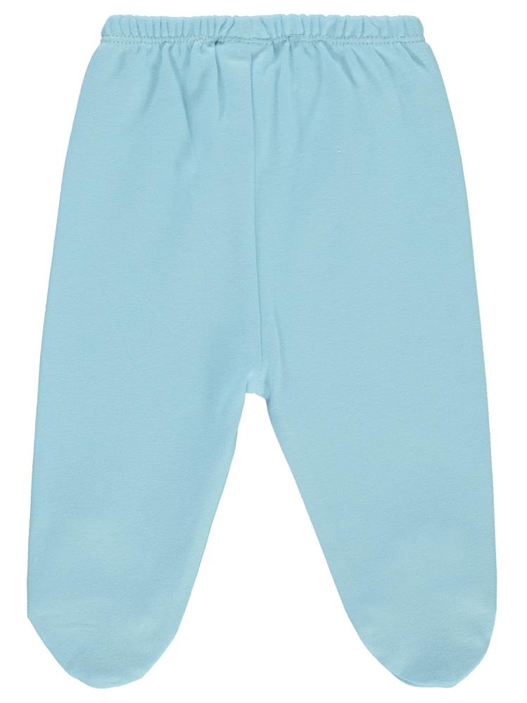 Civil Baby Beli Lastikli 0-9 Ay Unisex Patikli Tek Alt - Mavi