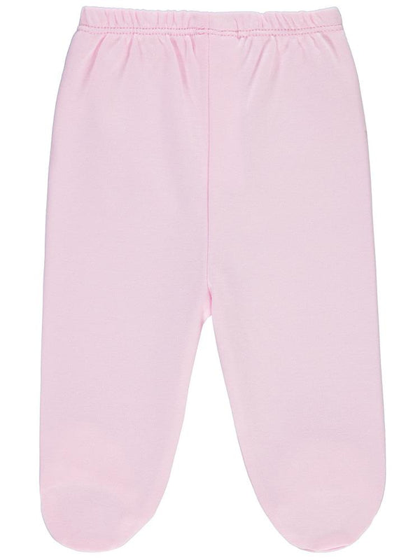 Civil Baby Beli Lastikli 1-9 Ay Unisex Patikli Tek Alt - Pembe