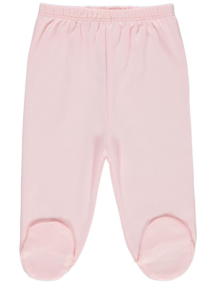 Civil Baby Beli Lastikli 1-9 Ay Unisex Patikli Tek Alt - Pembe