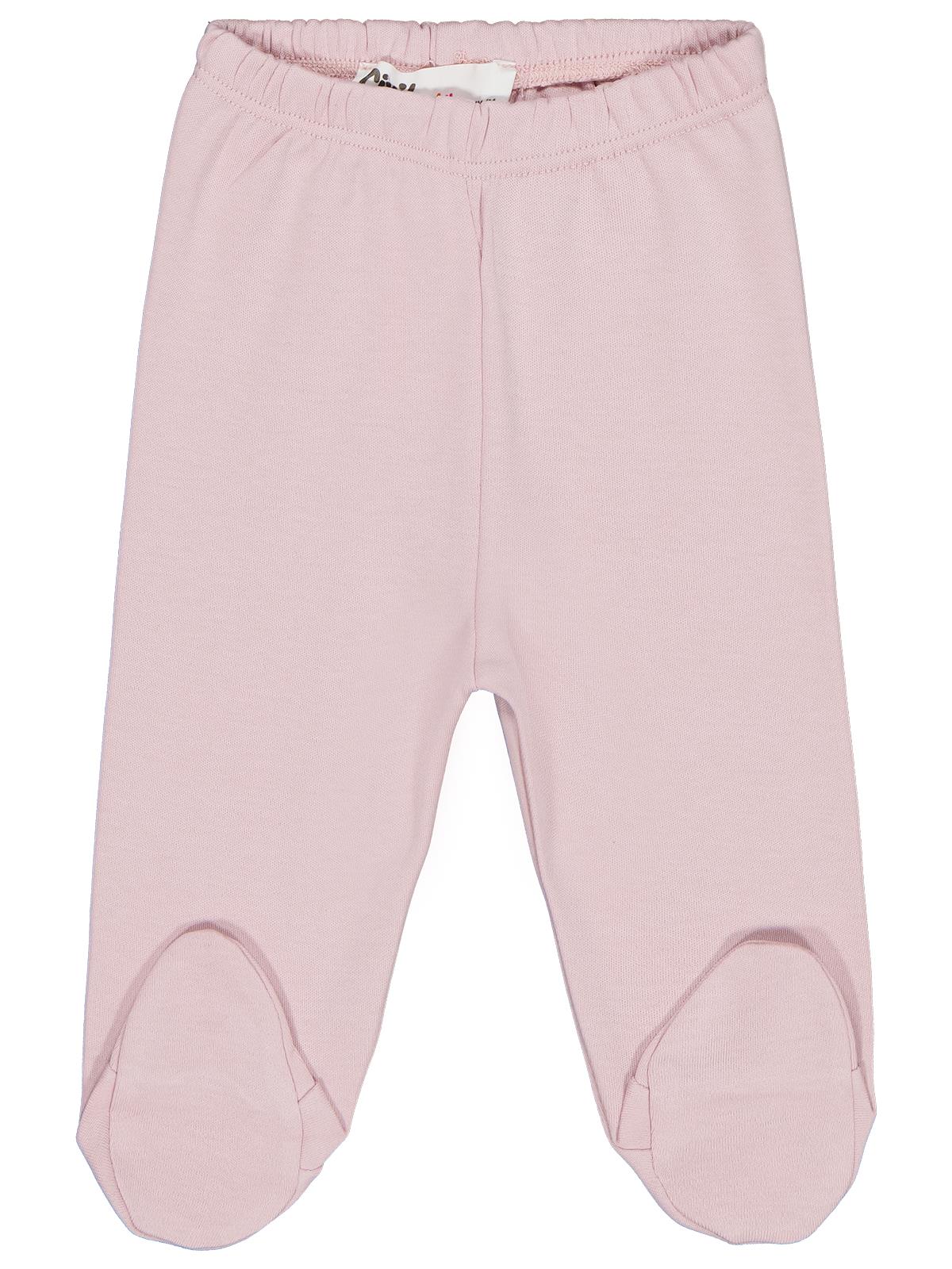 Civil Baby Kız Bebek Beli Lastikli 0-9 Ay Unisex Patikli Tek Alt - Pembe