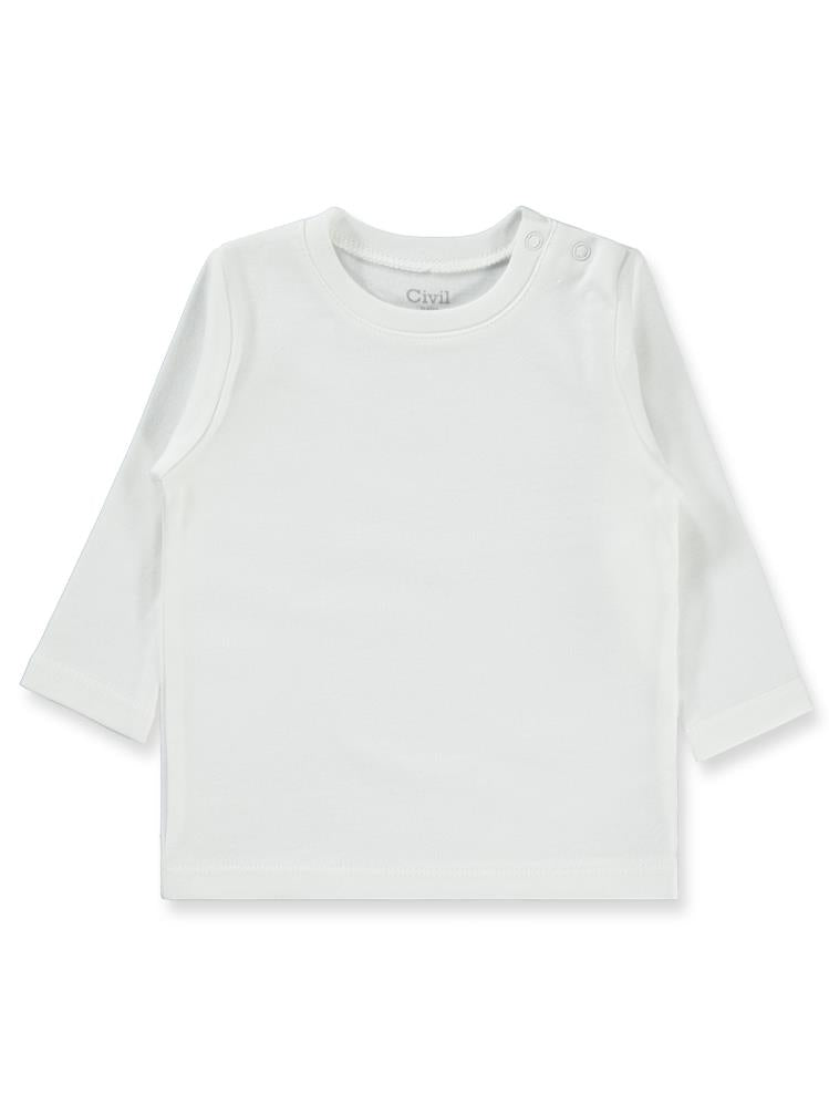 Civil Baby 3-9 Ay Unisex Tek Üst - Beyaz