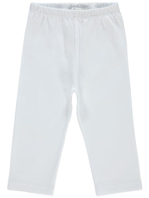 Civil Baby Düz Model Beli Lastikli 12-24 Ay Tek Alt Bebe - Beyaz