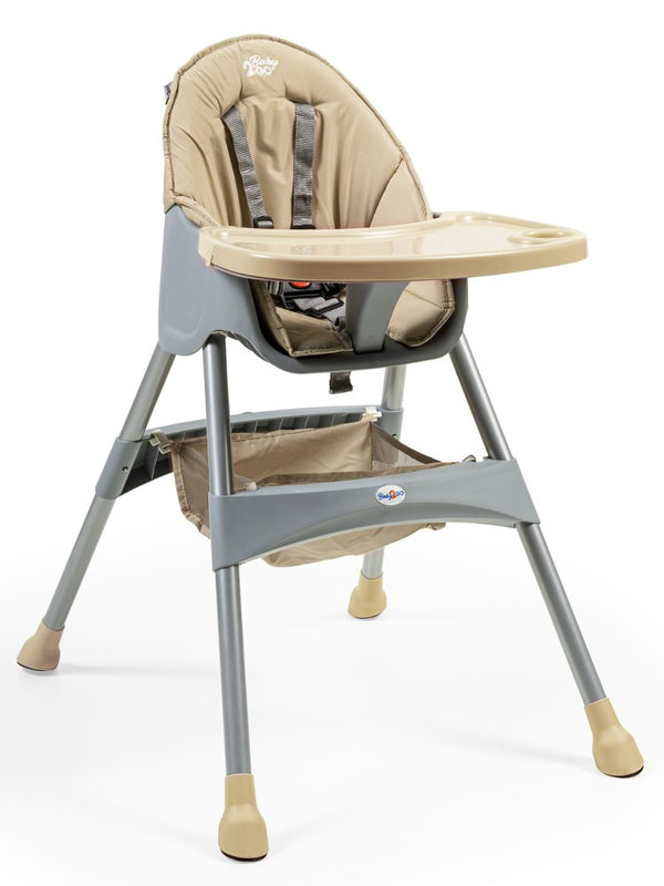 Baby2Go Hamburg Çift Tablalı Mama Sandalyesi - Kahverengi