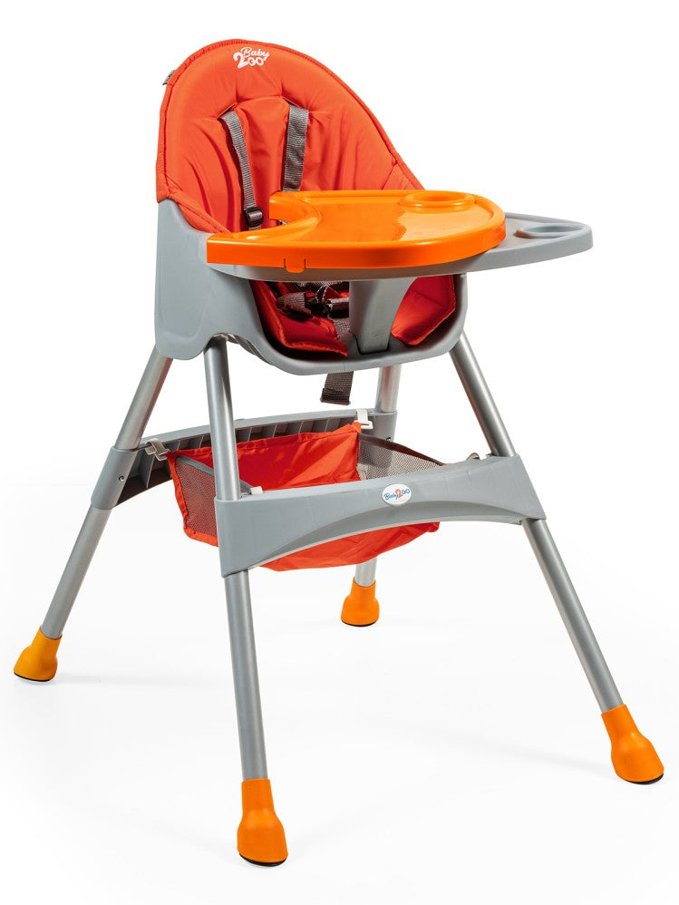 Baby2Go Hamburg Çift Tablalı Mama Sandalyesi - Turuncu