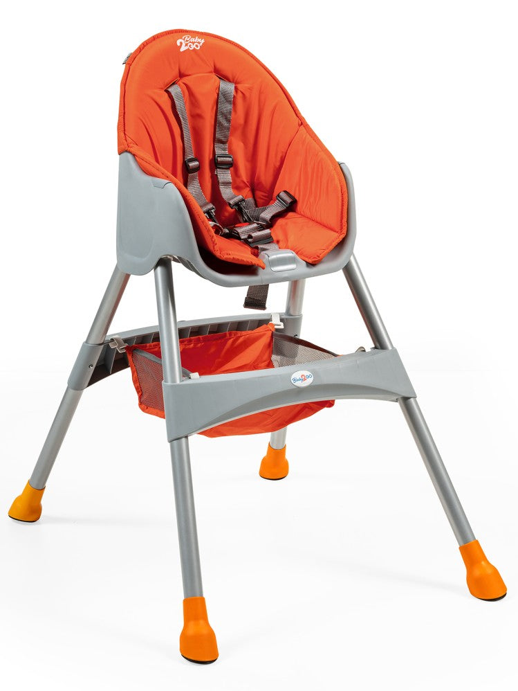 Baby2Go Hamburg Çift Tablalı Mama Sandalyesi - Turuncu