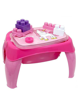 Dolu Unicorn Aktivite Masası 30 Parça Büyük Bloklar