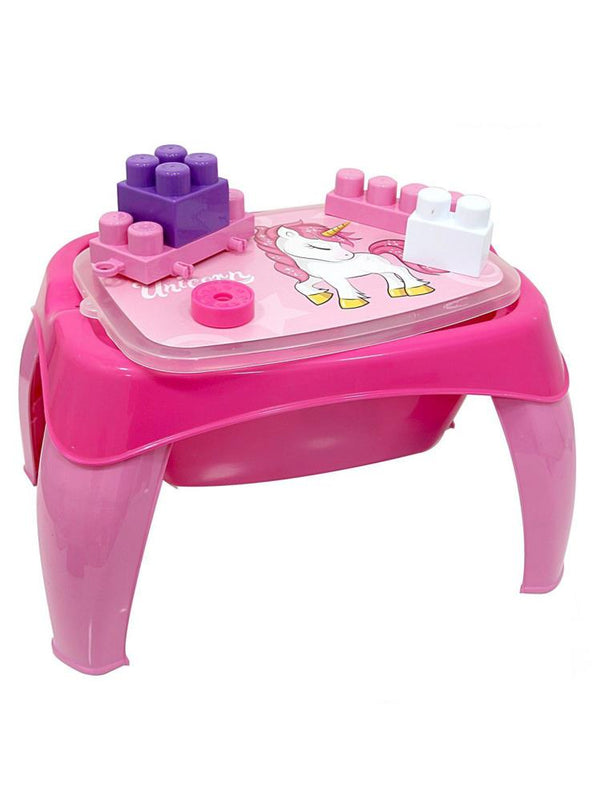 Dolu Unicorn Aktivite Masası 30 Parça Büyük Bloklar
