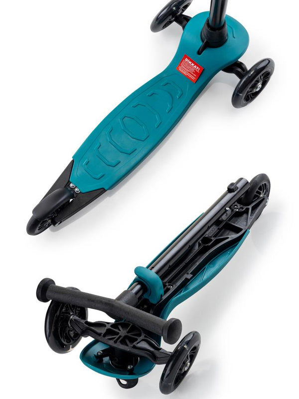 Wellgro Işıklı 3 Tekerli Yükseklik Ayarlı Scooter - Yeşil