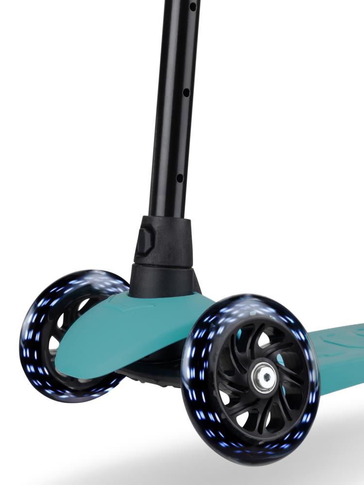 Wellgro Işıklı 3 Tekerli Yükseklik Ayarlı Scooter - Yeşil