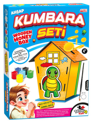 Vardem Oyuncak Ahşap Kumbara Seti