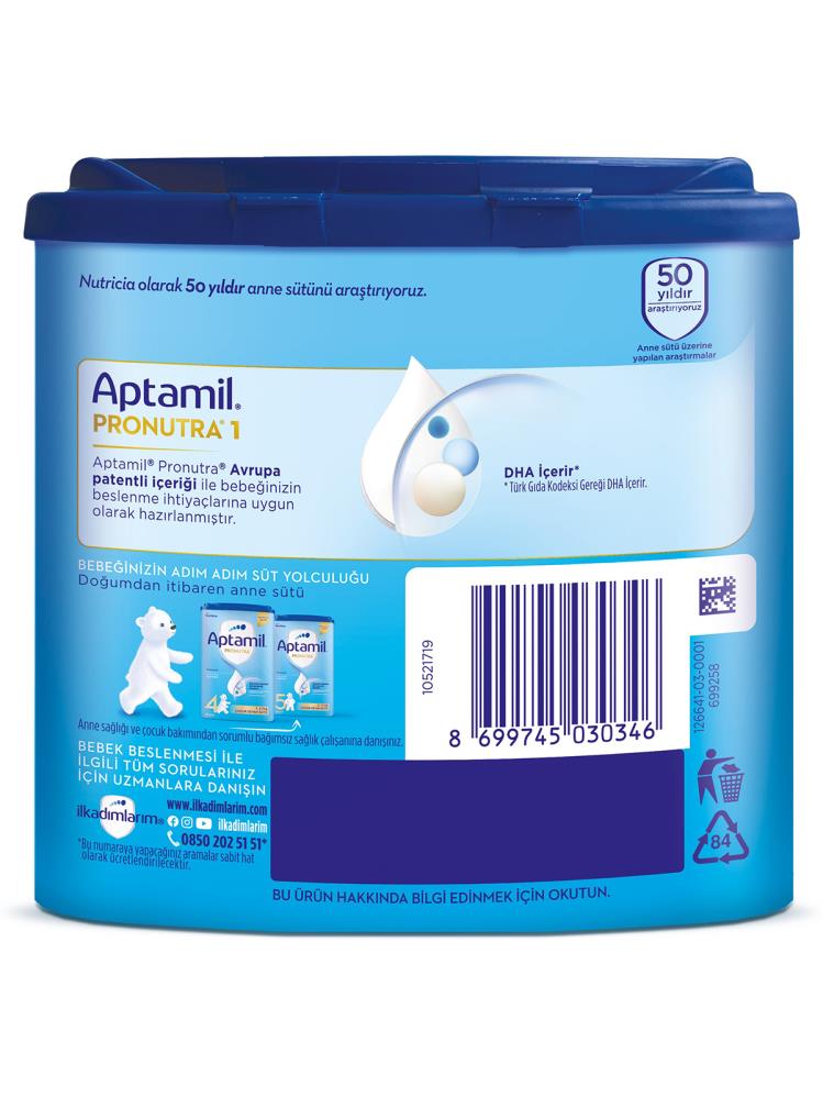 Aptamil 1 Bebek Sütü 350 g 0-6 Ay Akıllı Kutu