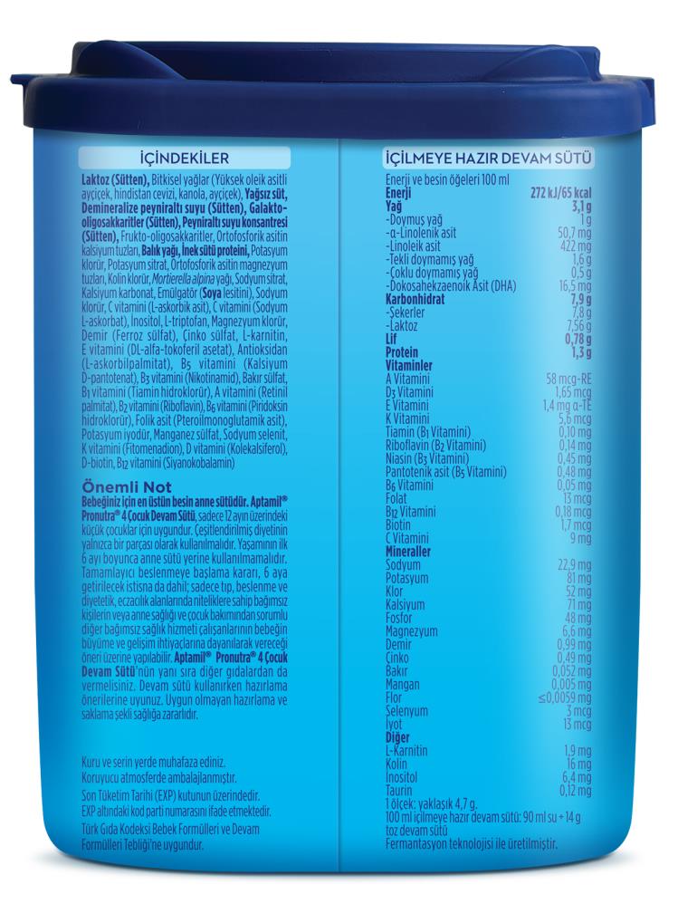 Aptamil 4 Akıllı Kutu Devam Sutu 350 gr
