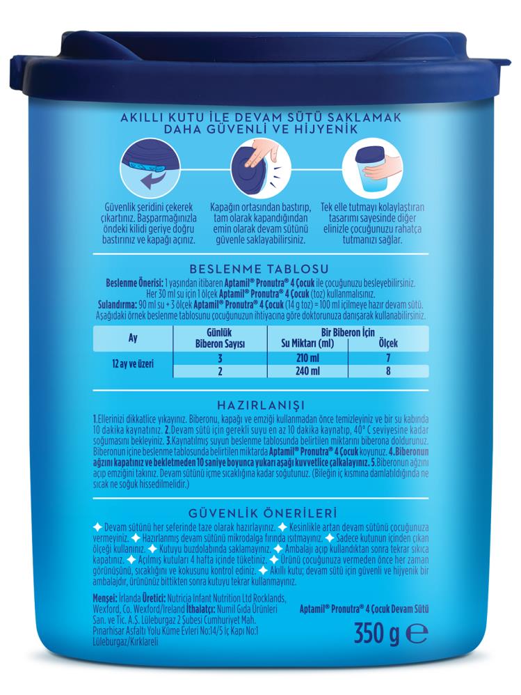 Aptamil 4 Akıllı Kutu Devam Sutu 350 gr