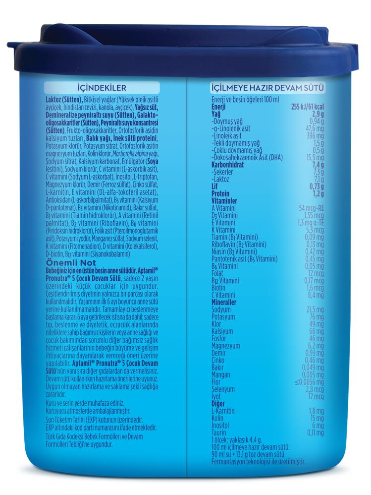 Aptamil 5 Çocuk Devam Sütü 350 gr 2 Yaş