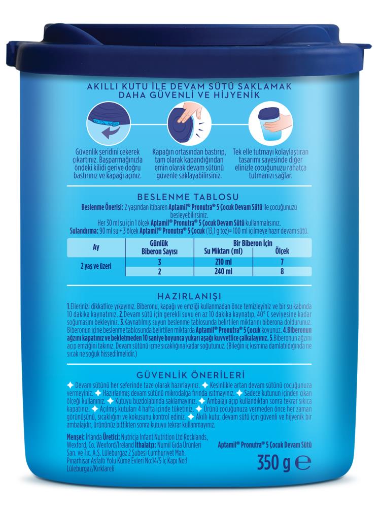 Aptamil 5 Çocuk Devam Sütü 350 gr 2 Yaş