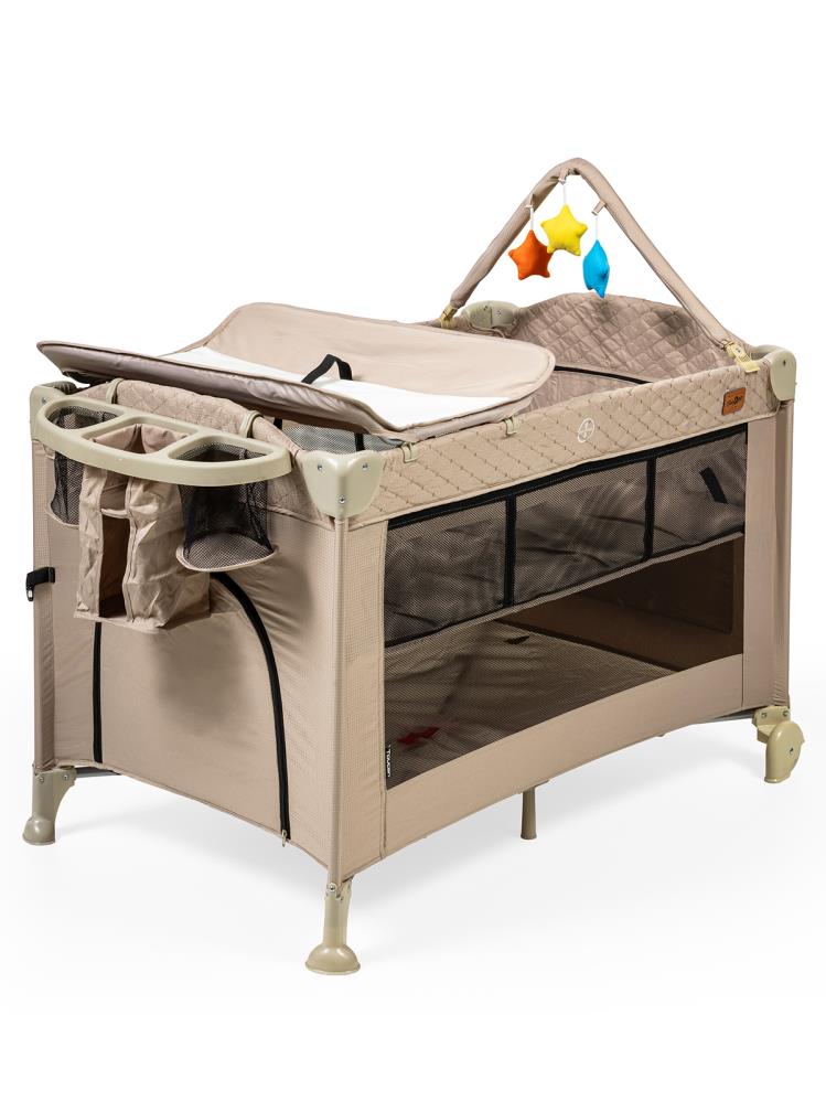 Baby2Go Toucan 70x110 cm Anne Yanı Oyun Parkı - Bej