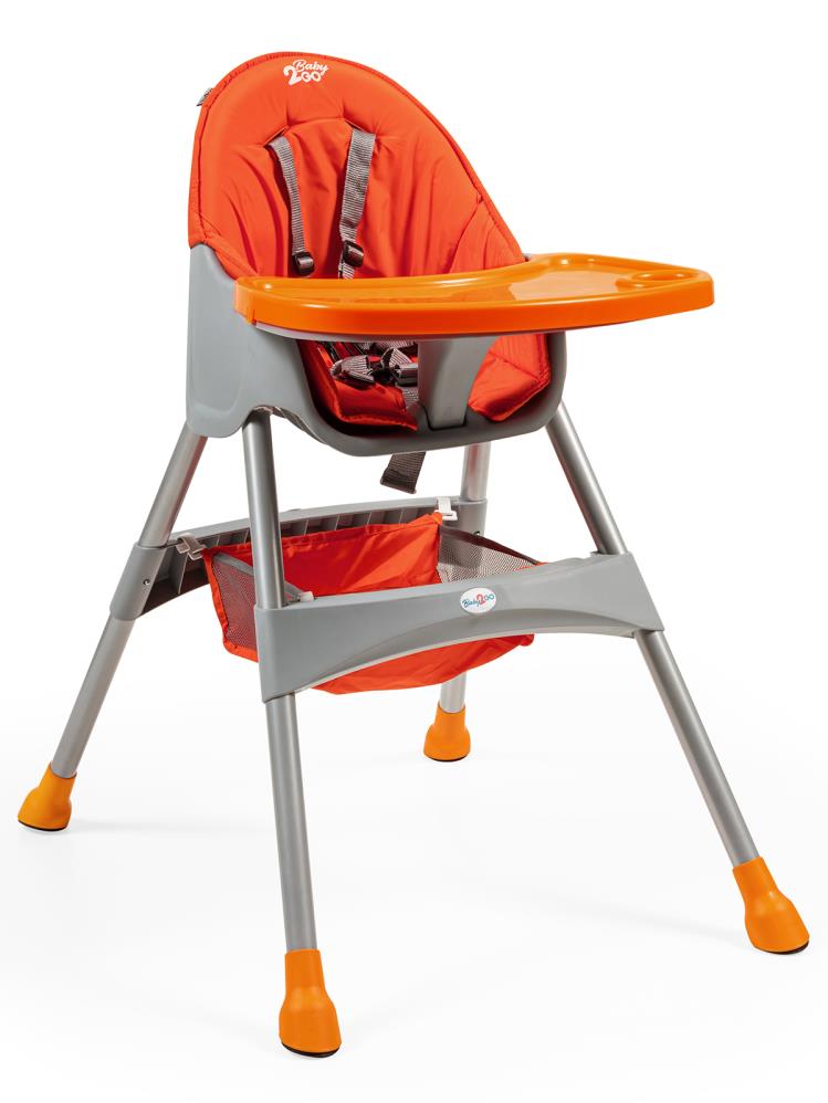 Baby2Go Hamburg Çift Tablalı Mama Sandalyesi - Turuncu