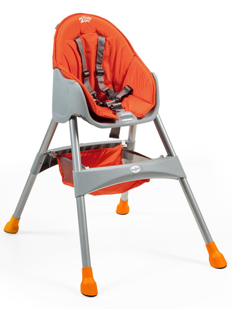 Baby2Go Hamburg Çift Tablalı Mama Sandalyesi - Turuncu