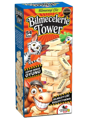 Vardem Oyuncak Bilmecelerle Tower 54 Pcs