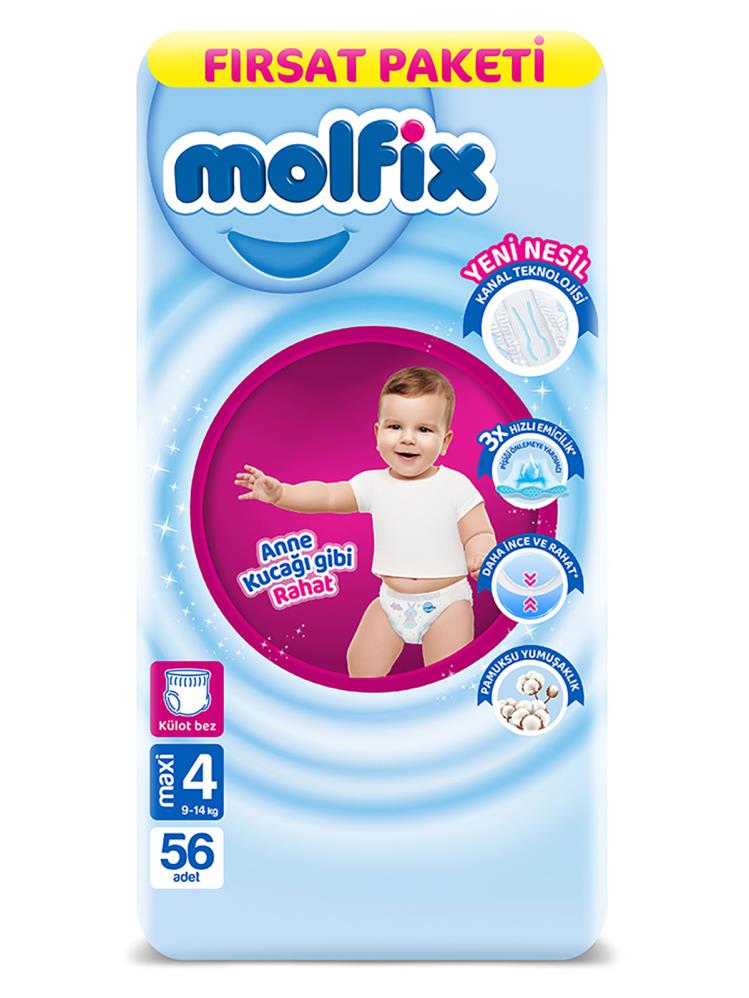 Molfix Külot Bez 4 Beden Süper Fırsat Paketi 56 Adet