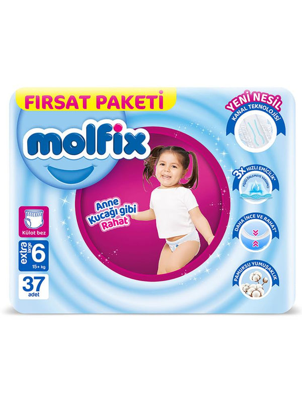 Molfix Külot Bez 6 Beden Süper Fırsat Paketi 37 Adet