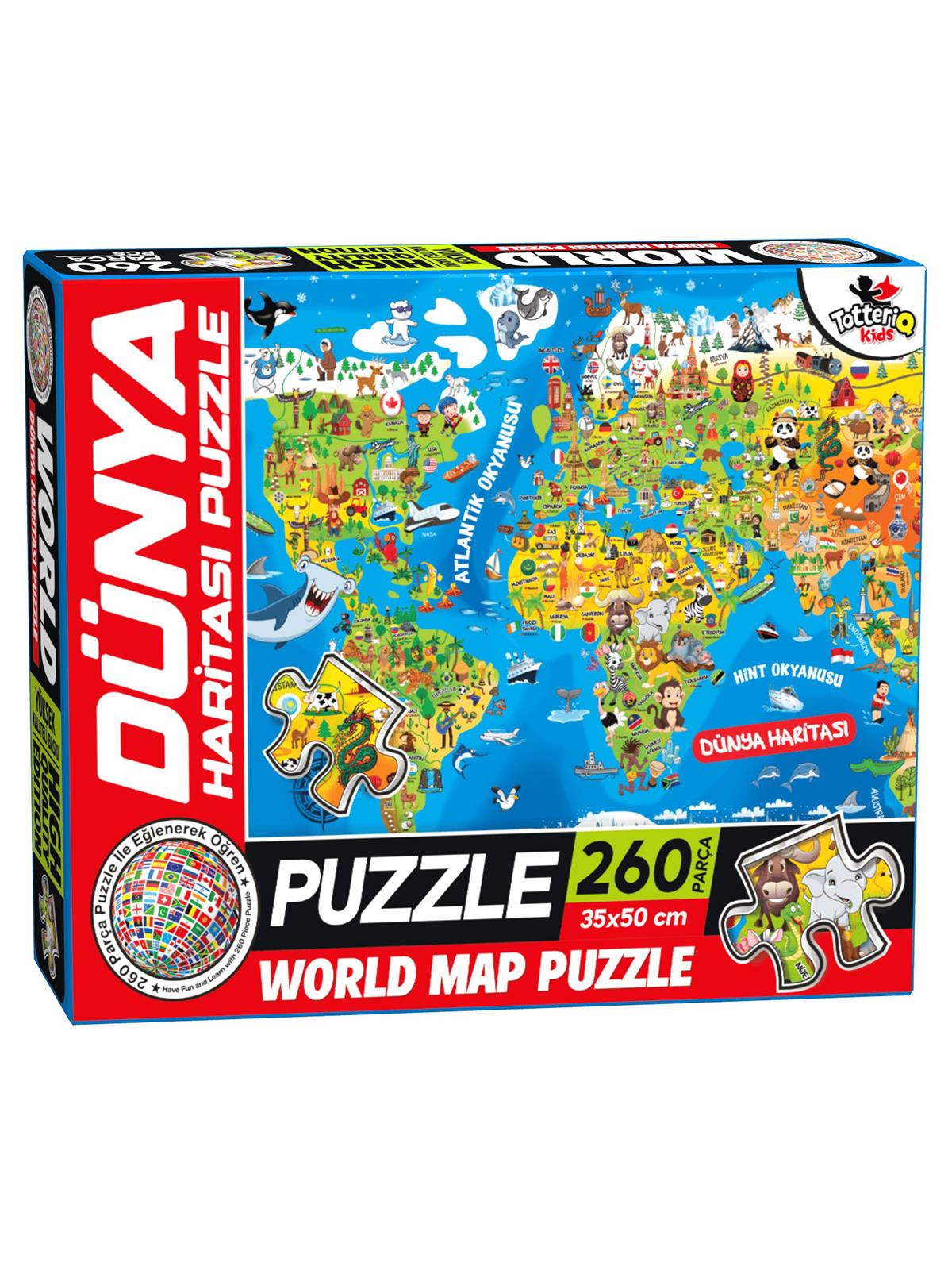 Vardem Oyuncak Dünya Kültür Haritası Puzzle