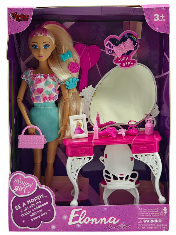 Vardem  Kutulu 11,5Inch Güzellik Masalı Bebek