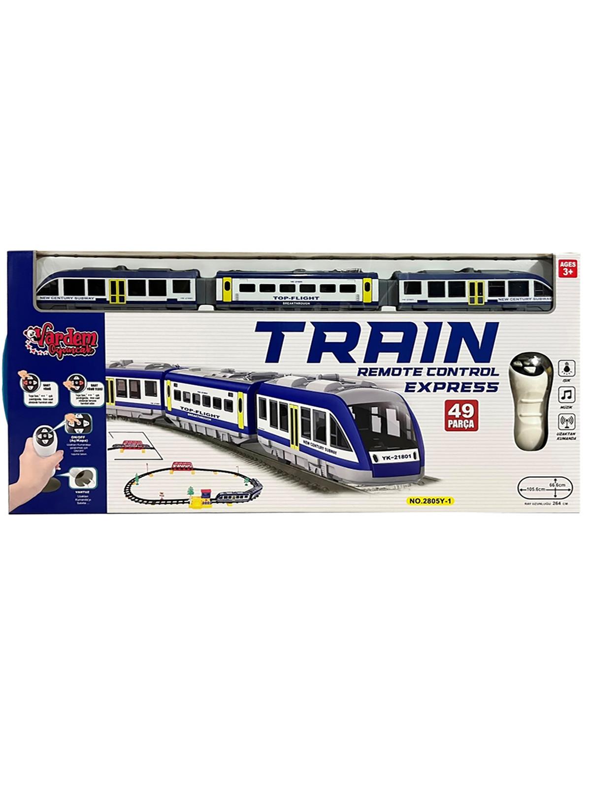 Vardem Oyuncak Uzaktan Kumandalı 49 Parça Işıklı 265 Cm Express Tren Set