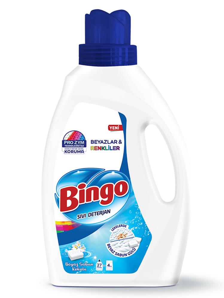 Bingo Sıvı Deterjan Renkli&Beyaz Beyaz Sabun 1755 ml