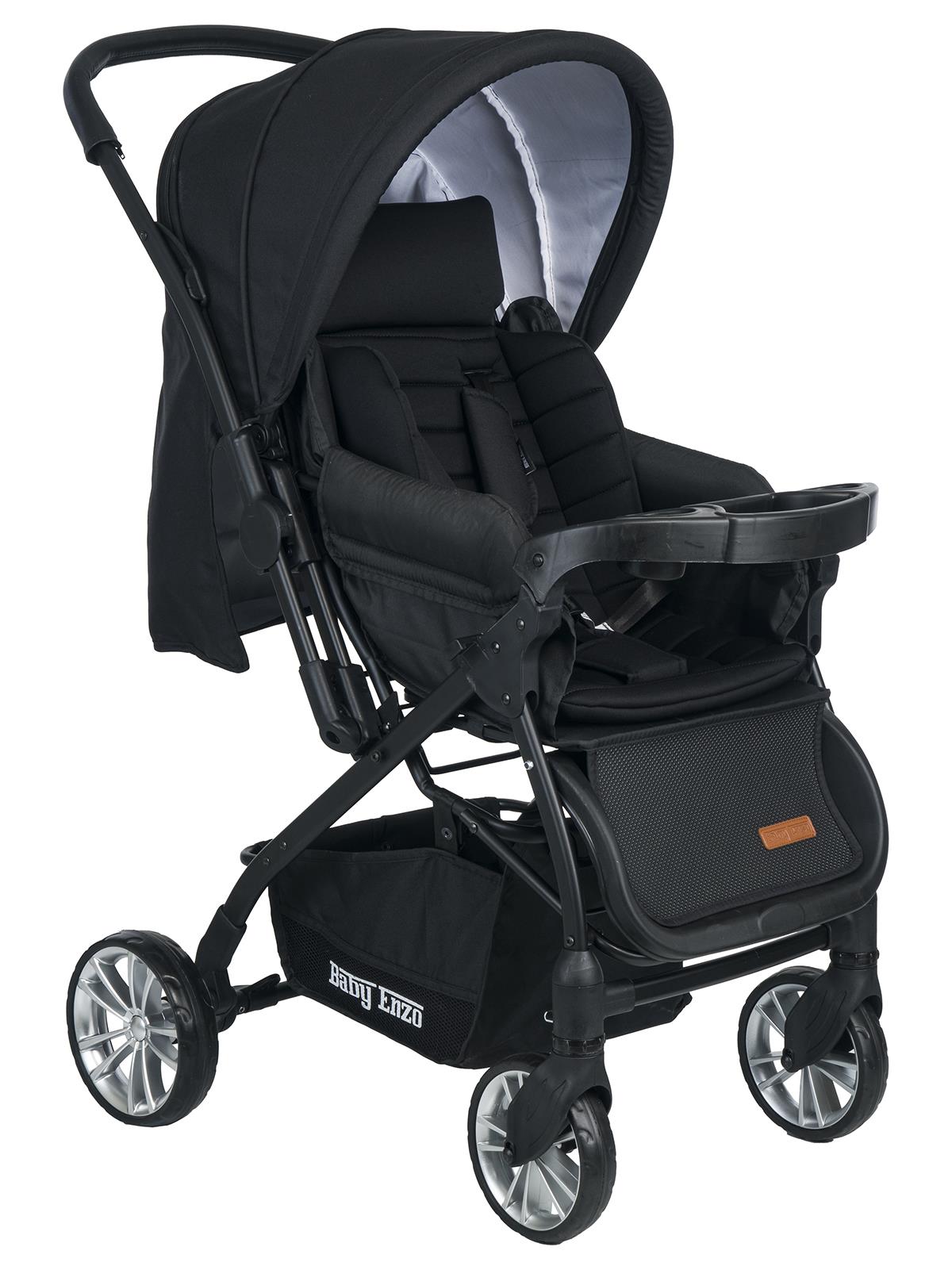 Baby Enzo Step25 Çift Yönlü Bebek Arabası - Siyah