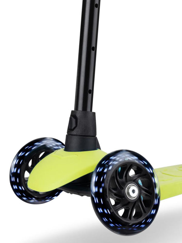 Wellgro Işıklı 3 Tekerli Yükseklik Ayarlı Scooter - Sarı
