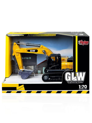 Vardem Oyuncak Kutulu Sürtmeli Metal İnşaat Aracı Kazıcı Ekskavatör