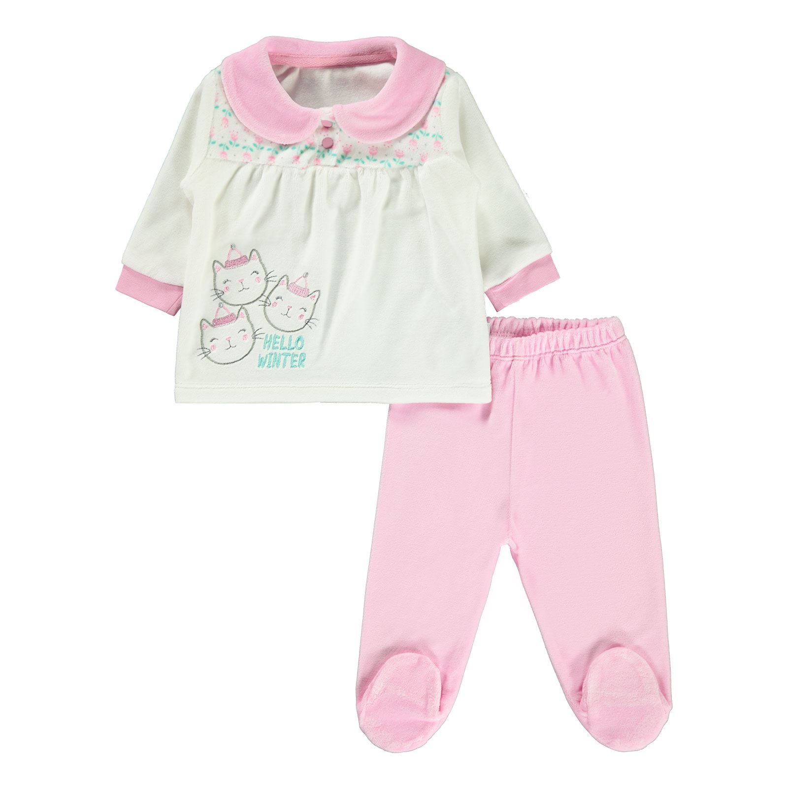 Kujju Kız Bebek Pijama Takımı 36 Ay Pembe Fiyatı B740 / PMB